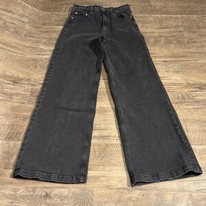 GAP “High Rise Stride” Women's Black Wide Leg Jeans - Size 29/8 Tall